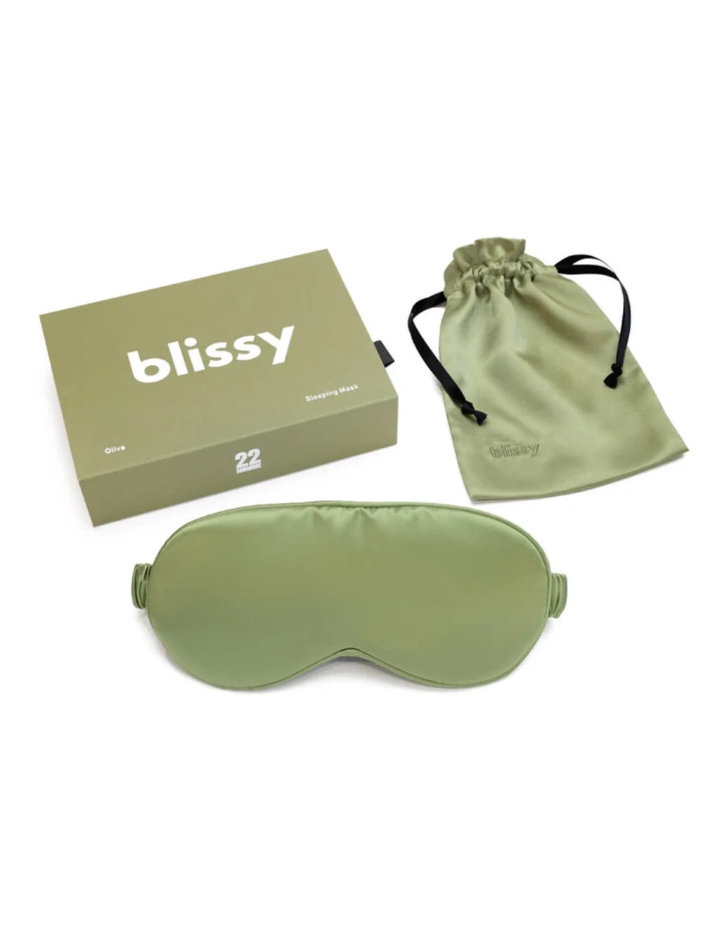 Blissy Sleep Mask - Olive